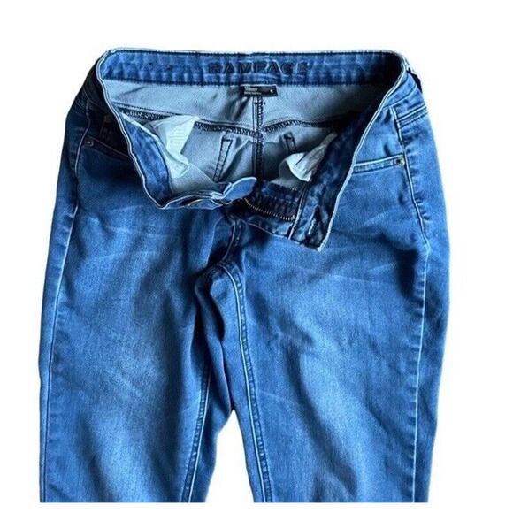 Rampage Skinny Jeans Size 5 Juniors Y2k Roses Embroidered Ankle Length Mid Rise - Picture 2 of 7